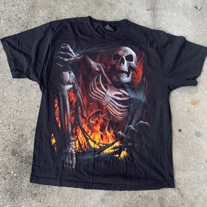 Double sided skeleton escaping hell spiral directT